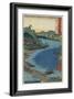 The Small Inlet of Hikisa at Horie Kanzanji, the Lake Hamana in Totoumi Province, August 1853-Utagawa Hiroshige-Framed Giclee Print