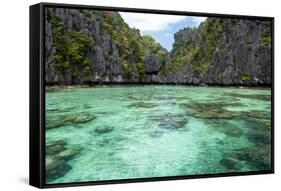 The Small Lagoon Entrance in the Miniloc Island, El Nido, Philippines-smithore-Framed Stretched Canvas