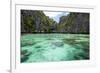 The Small Lagoon Entrance in the Miniloc Island, El Nido, Philippines-smithore-Framed Photographic Print