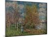 'The Small Meadows in Spring', c1880-1-Alfred Sisley-Mounted Giclee Print