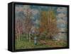 'The Small Meadows in Spring', c1880-1-Alfred Sisley-Framed Stretched Canvas