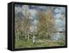 The Small Meadows in Spring-Alfred Sisley-Framed Stretched Canvas