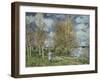 The Small Meadows in Spring-Alfred Sisley-Framed Giclee Print