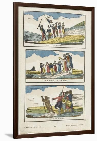 The Small Military Music in the Wind, the Bear Dance-null-Framed Giclee Print