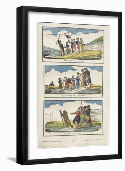 The Small Military Music in the Wind, the Bear Dance-null-Framed Giclee Print