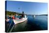 The Small Port and Beach of Posidonio, Samos Island, North Aegean Islands, Greek Islands, Greece-Carlo Morucchio-Stretched Canvas