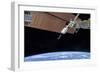 The Small Satellite Orbital Deployer in the Grasp of a Robotic Arm-null-Framed Photographic Print
