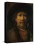The Small Self-Portrait, circa 1657-Rembrandt van Rijn-Stretched Canvas