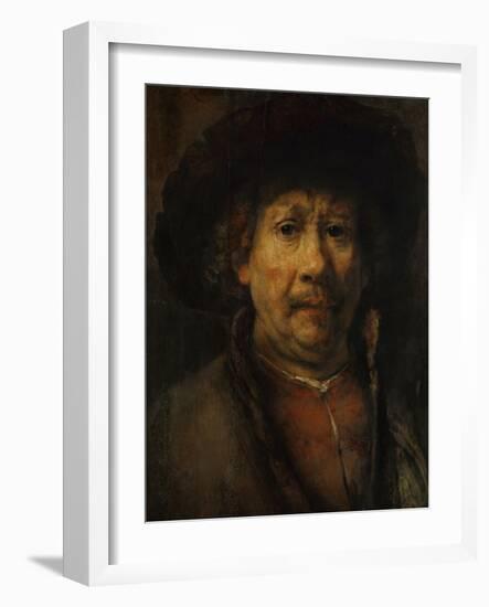 The Small Self-Portrait, circa 1657-Rembrandt van Rijn-Framed Giclee Print