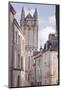 The Small Streets of Poitiers with the Cathedral in the Background-Julian Elliott-Mounted Photographic Print