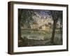 The Small Town of Villeneuve-La-Garenne at the Seine River, 1872-Alfred Sisley-Framed Giclee Print