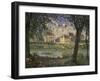 The Small Town of Villeneuve-La-Garenne at the Seine River, 1872-Alfred Sisley-Framed Giclee Print