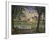 The Small Town of Villeneuve-La-Garenne at the Seine River, 1872-Alfred Sisley-Framed Giclee Print