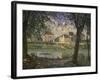 The Small Town of Villeneuve-La-Garenne at the Seine River, 1872-Alfred Sisley-Framed Giclee Print