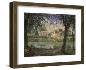 The Small Town of Villeneuve-La-Garenne at the Seine River, 1872-Alfred Sisley-Framed Giclee Print