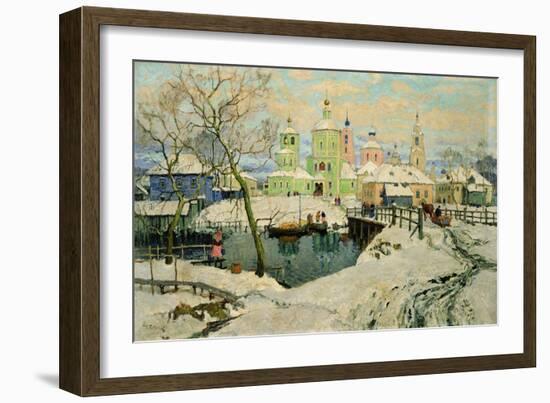 The Small Village Torzhok, 1917-Konstantin Ivanovich Gorbatov-Framed Giclee Print