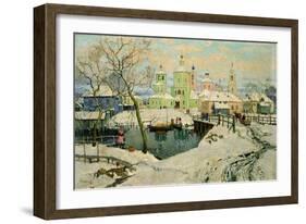 The Small Village Torzhok, 1917-Konstantin Ivanovich Gorbatov-Framed Giclee Print