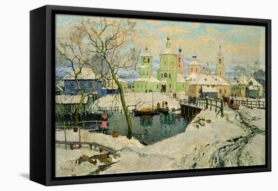 The Small Village Torzhok, 1917-Konstantin Ivanovich Gorbatov-Framed Stretched Canvas