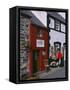 The Smallest House in Britain, on the Quayside at Conwy-Nigel Blythe-Framed Stretched Canvas