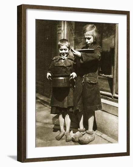 The Smiles at Obtaining Soup-null-Framed Photographic Print