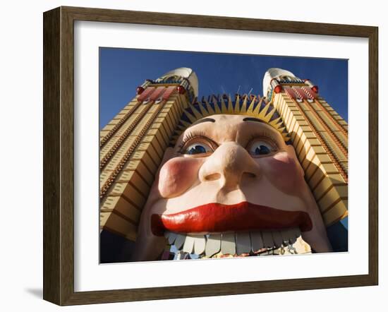 The Smiling Face Entrance to Luna Park at Lavendar Bay on Sydney North Shore, Australia-Andrew Watson-Framed Photographic Print