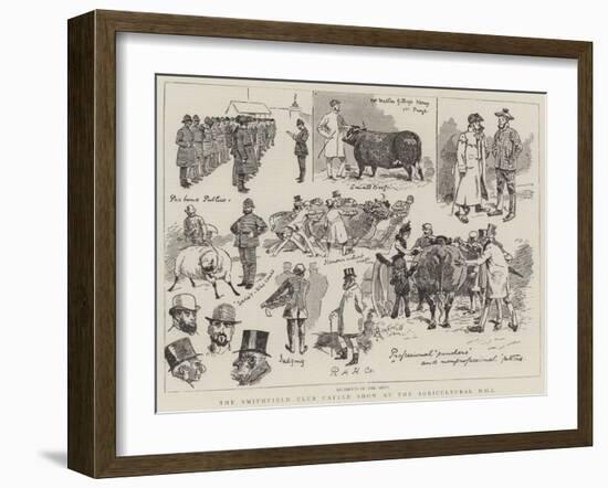 The Smithfield Club Cattle Show at the Agricultural Hall-Alfred Chantrey Corbould-Framed Giclee Print