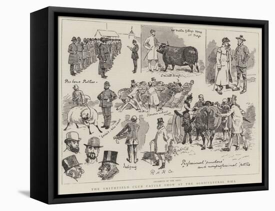 The Smithfield Club Cattle Show at the Agricultural Hall-Alfred Chantrey Corbould-Framed Stretched Canvas