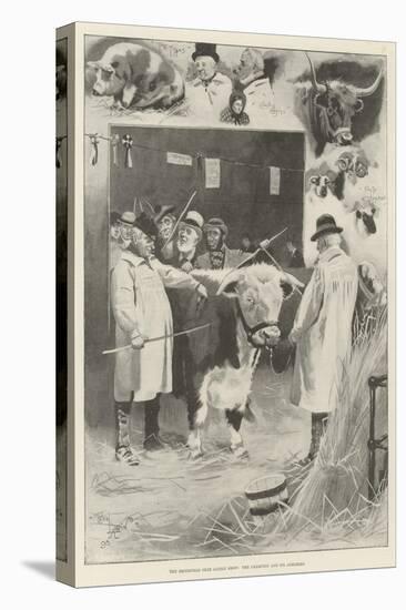The Smithfield Club Cattle Show, the Champion and its Admirers-Cecil Aldin-Stretched Canvas