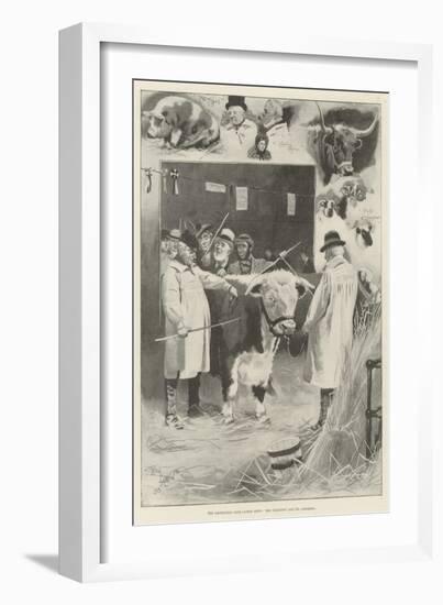 The Smithfield Club Cattle Show, the Champion and its Admirers-Cecil Aldin-Framed Giclee Print