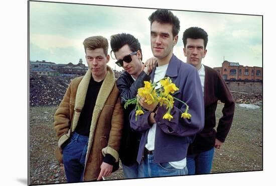 The Smiths Flowers Manchester 1983-null-Mounted Poster