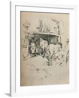 The Smiths Yard, 1895-James Abbott McNeill Whistler-Framed Giclee Print