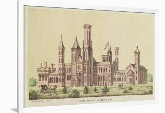 The Smithsonian Institute, Washington, Published by E. Sachse-null-Framed Giclee Print