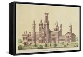 The Smithsonian Institute, Washington, Published by E. Sachse-null-Framed Stretched Canvas