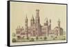 The Smithsonian Institute, Washington, Published by E. Sachse-null-Framed Stretched Canvas