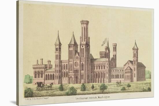 The Smithsonian Institute, Washington, Published by E. Sachse-null-Stretched Canvas