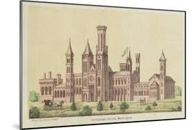 The Smithsonian Institute, Washington, Published by E. Sachse-null-Mounted Giclee Print