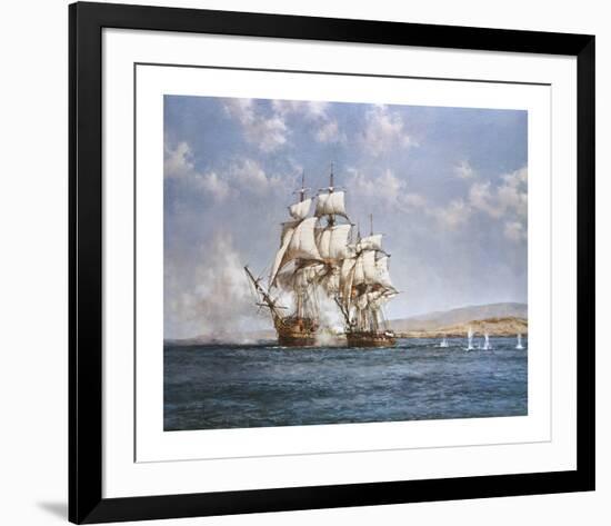 The Smoke of Battle-Montague Dawson-Framed Premium Giclee Print