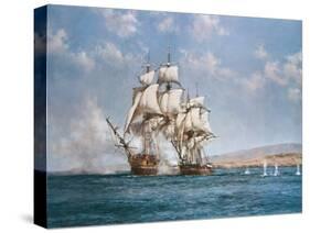 The Smoke of Battle-Montague Dawson-Stretched Canvas