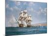 The Smoke of Battle-Montague Dawson-Mounted Premium Giclee Print