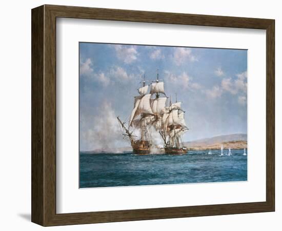 The Smoke of Battle-Montague Dawson-Framed Art Print