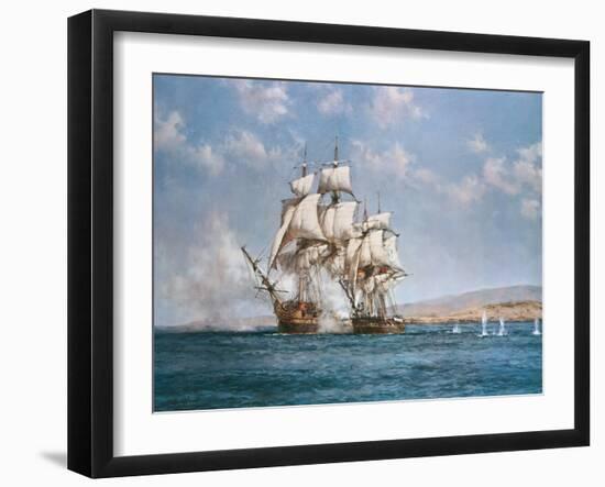 The Smoke of Battle-Montague Dawson-Framed Art Print