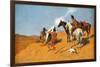 The Smoke Signal-Frederic Sackrider Remington-Framed Art Print