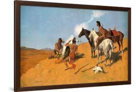 The Smoke Signal-Frederic Sackrider Remington-Framed Art Print