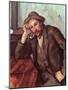 The Smoker, 1891-92-Paul Cézanne-Mounted Giclee Print