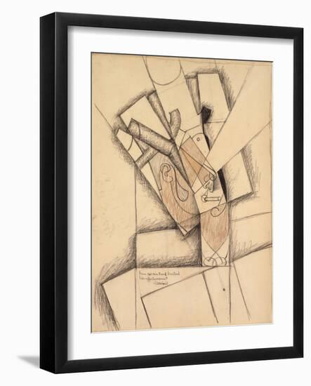 The Smoker, 1913-Juan Gris-Framed Giclee Print