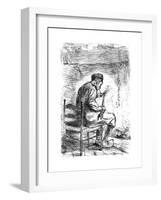 The Smoker, C1880-1882-Jozef Israels-Framed Giclee Print