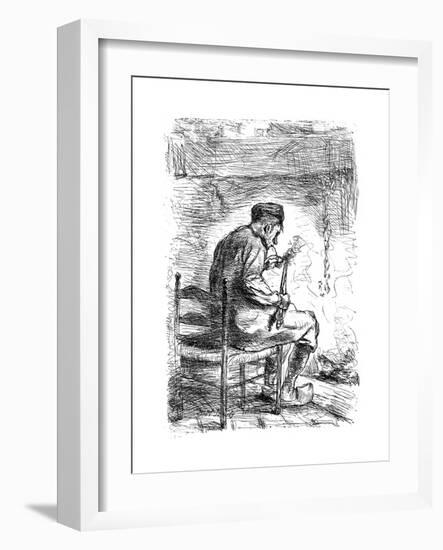 The Smoker, C1880-1882-Jozef Israels-Framed Giclee Print