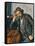 The Smoker (Le fumeur accoudé). 1890-Paul Cézanne-Framed Stretched Canvas