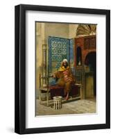 The Smoker; Le Fumeur-Ludwig Deutsch-Framed Giclee Print