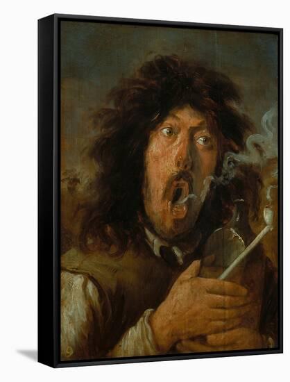 The Smoker-Joos Van Craesbeeck-Framed Stretched Canvas